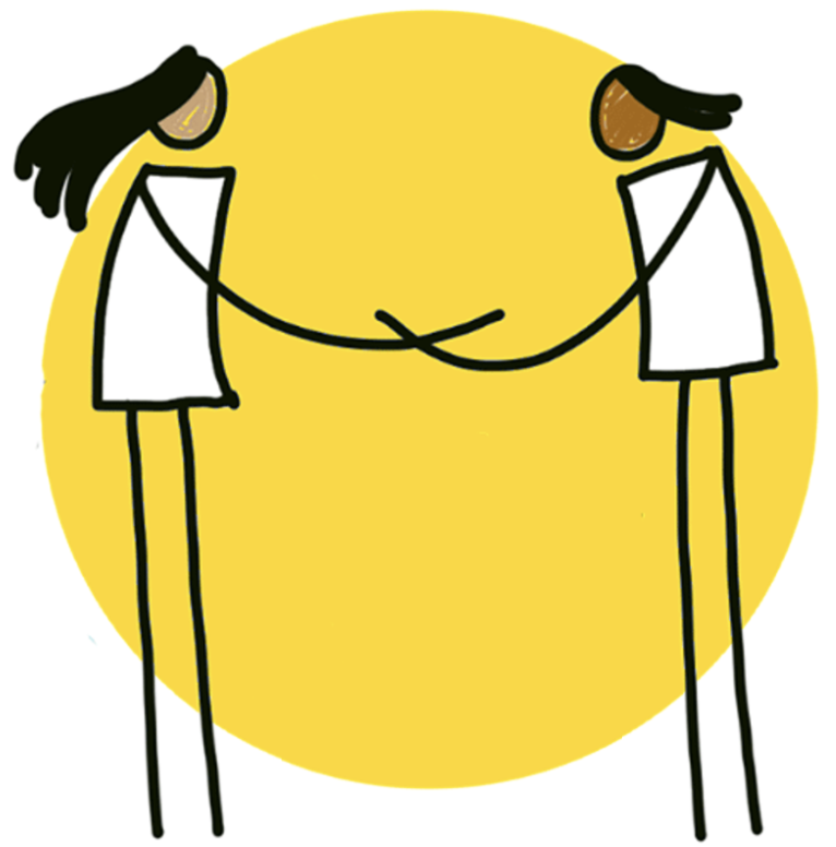 Partnership handshake illustration